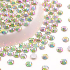 Glitter Pink Glass FlatBack Rhinestones Silver Back WholesaleRhinestone