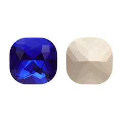 Sapphire Cushion Square Shape High Quality Glass Pointed Back Fancy Rhinestones