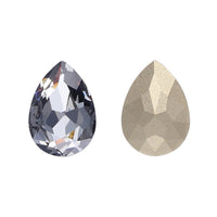 Black Diamond Pear Shape High Quality Glass Pointed Back Fancy Rhinestones