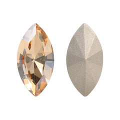 Golden Shadow Navette Shape High Quality Glass Pointed Back Fancy Rhinestones