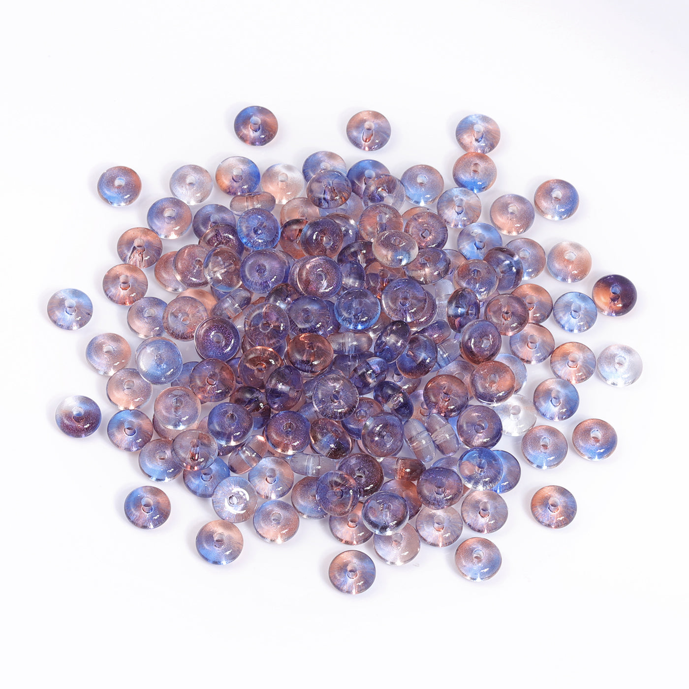 TMTG013 Transparent Candy Series Lucky Buckle Shape Glass Seed Beads WholesaleRhinestone