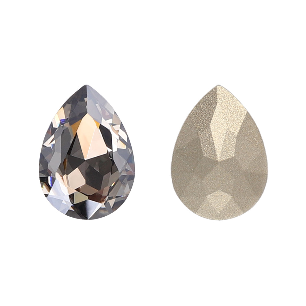 Satin Pear Shape High Quality Glass Pointed Back Fancy Rhinestones