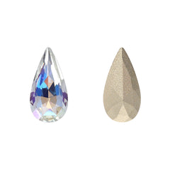 Moonlight Teardrop Shape High Quality Glass Pointed Back Fancy Rhinestones