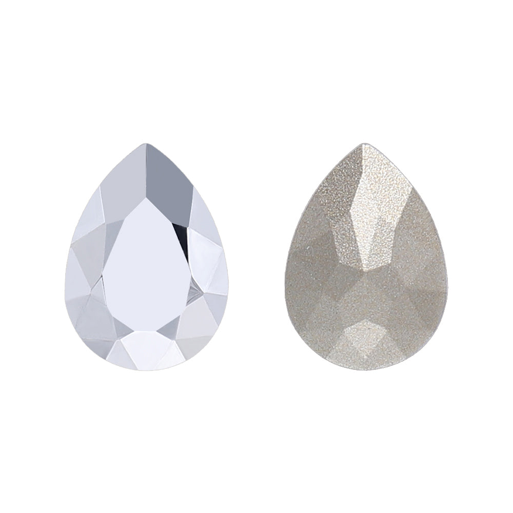 Comet Argent Light Pear Shape High Quality Glass Pointed Back Fancy Rhinestones