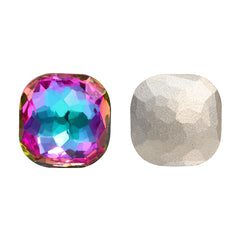 Heliotrope Fantasy Cushion Square Shape High Quality Glass Pointed Back Fancy Rhinestones