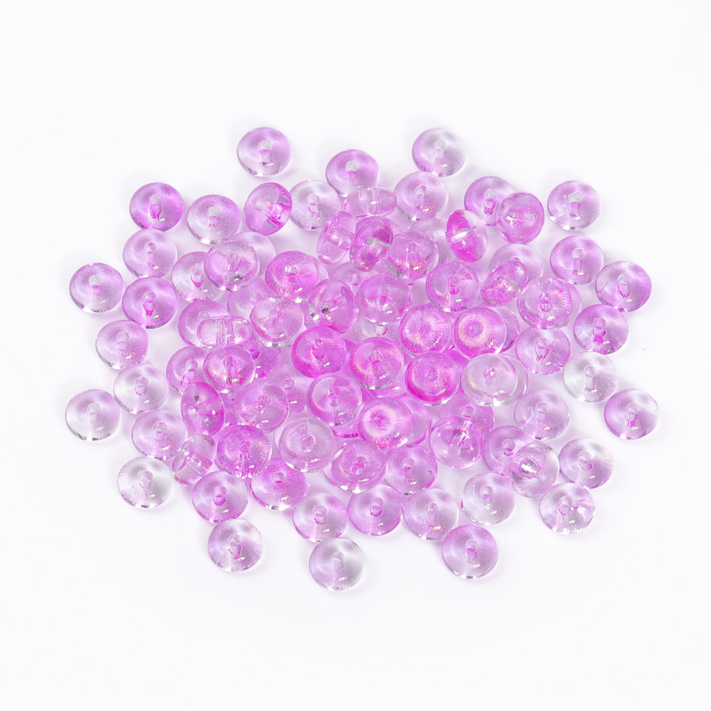 TMTG006 Transparent Candy Series Lucky Buckle Shape Glass Seed Beads WholesaleRhinestone