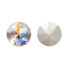 Paradise Shine Dome Round Shape High Quality Glass Pointed Back Fancy Rhinestones