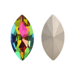 Vitrail Medium Navette Shape High Quality Glass Pointed Back Fancy Rhinestones