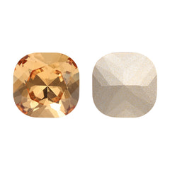 Light Smoked Topaz Cushion Square Shape High Quality Glass Pointed Back Fancy Rhinestones