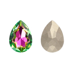 Vitrail Rose Pear Shape High Quality Glass Pointed Back Fancy Rhinestones