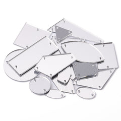 Silver White Mixed Shapes Acrylic Sew-on Mirror For Dance Costume WholesaleRhinestone