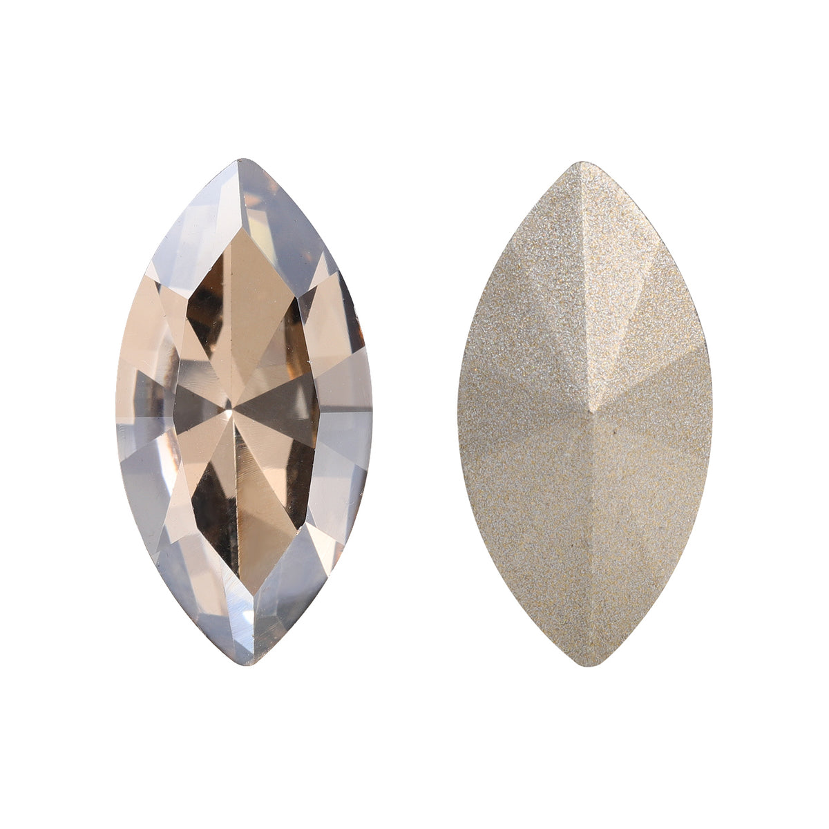 Satin Navette Shape High Quality Glass Pointed Back Fancy Rhinestones