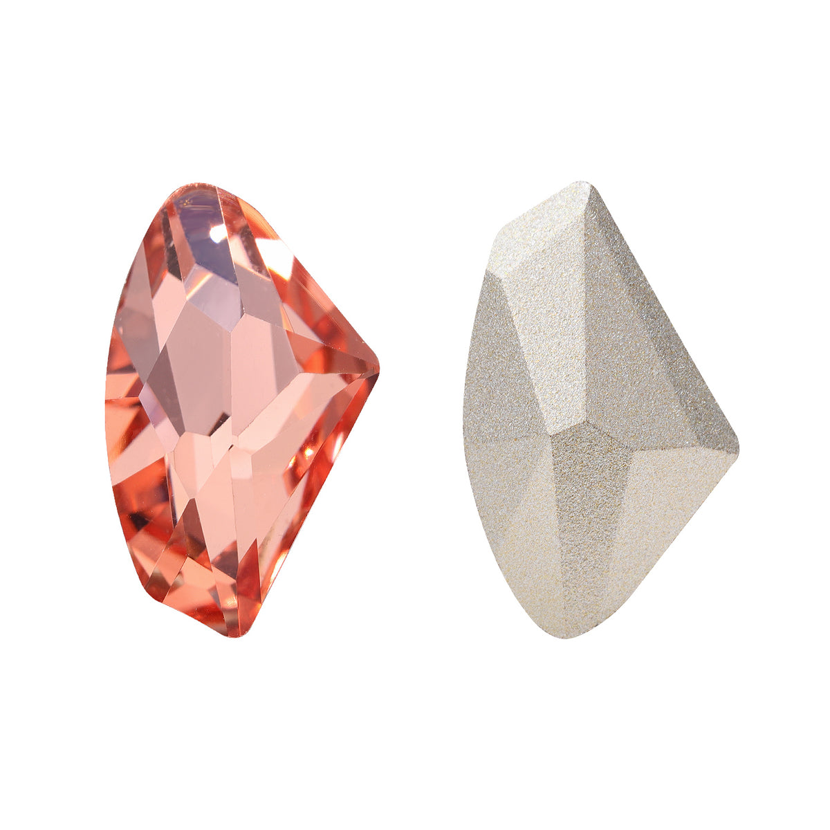 Light Peach Galactic Shape High Quality Glass Pointed Back Fancy Rhinestones