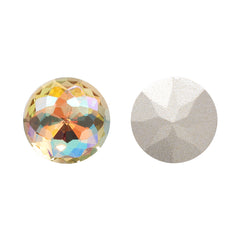 Crystal Sun Dome Round Shape High Quality Glass Pointed Back Fancy Rhinestones