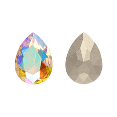 Crystal Sun Pear Shape High Quality Glass Pointed Back Fancy Rhinestones