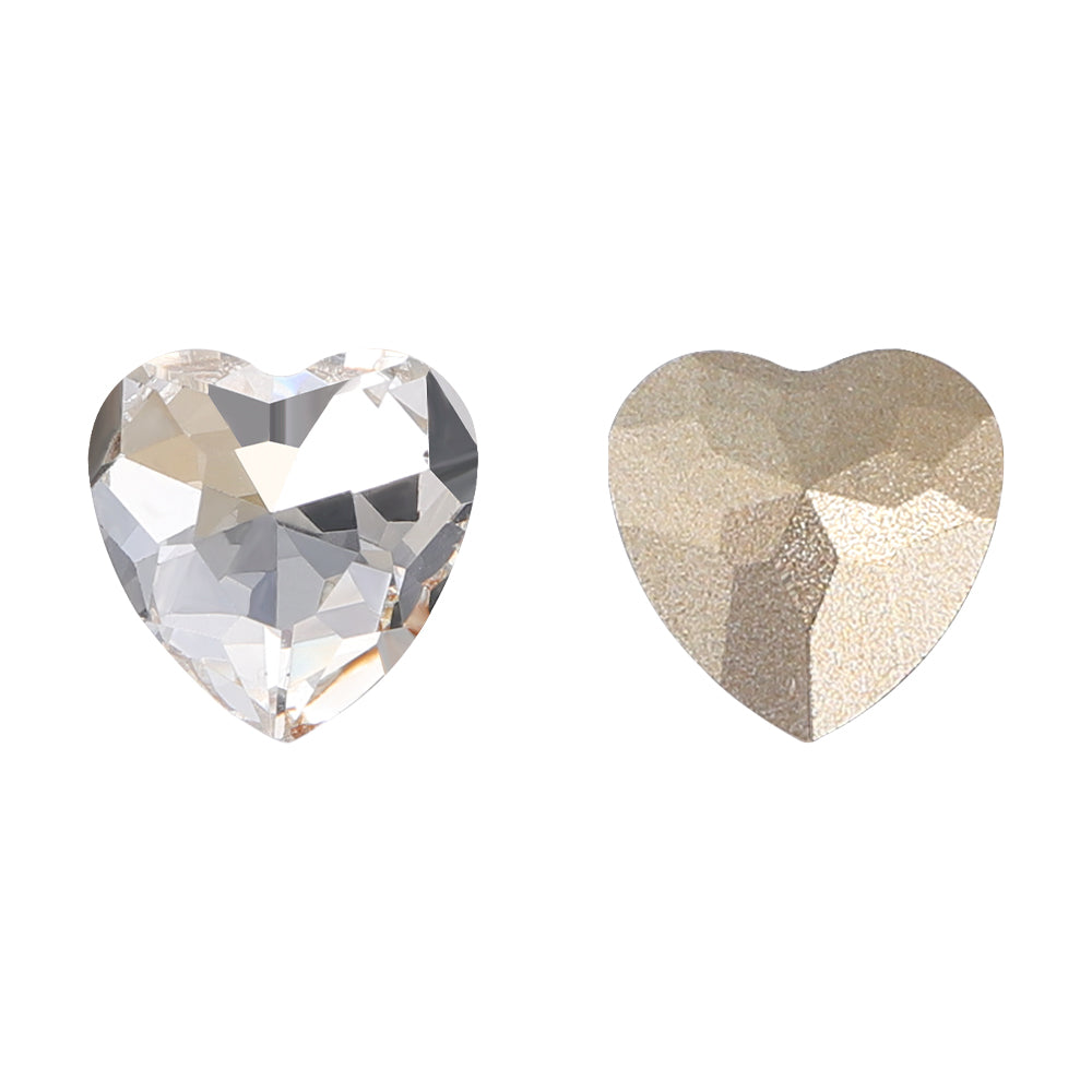 Crystal Heart Shape High Quality Glass Pointed Back Fancy Rhinestones