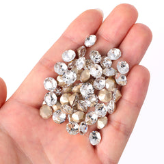 Crystal XIRIUS Chaton Shape Glass Pointed Back Fancy Rhinestones