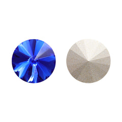 Sapphire Rivoli Shape High Quality Glass Pointed Back Fancy Rhinestones