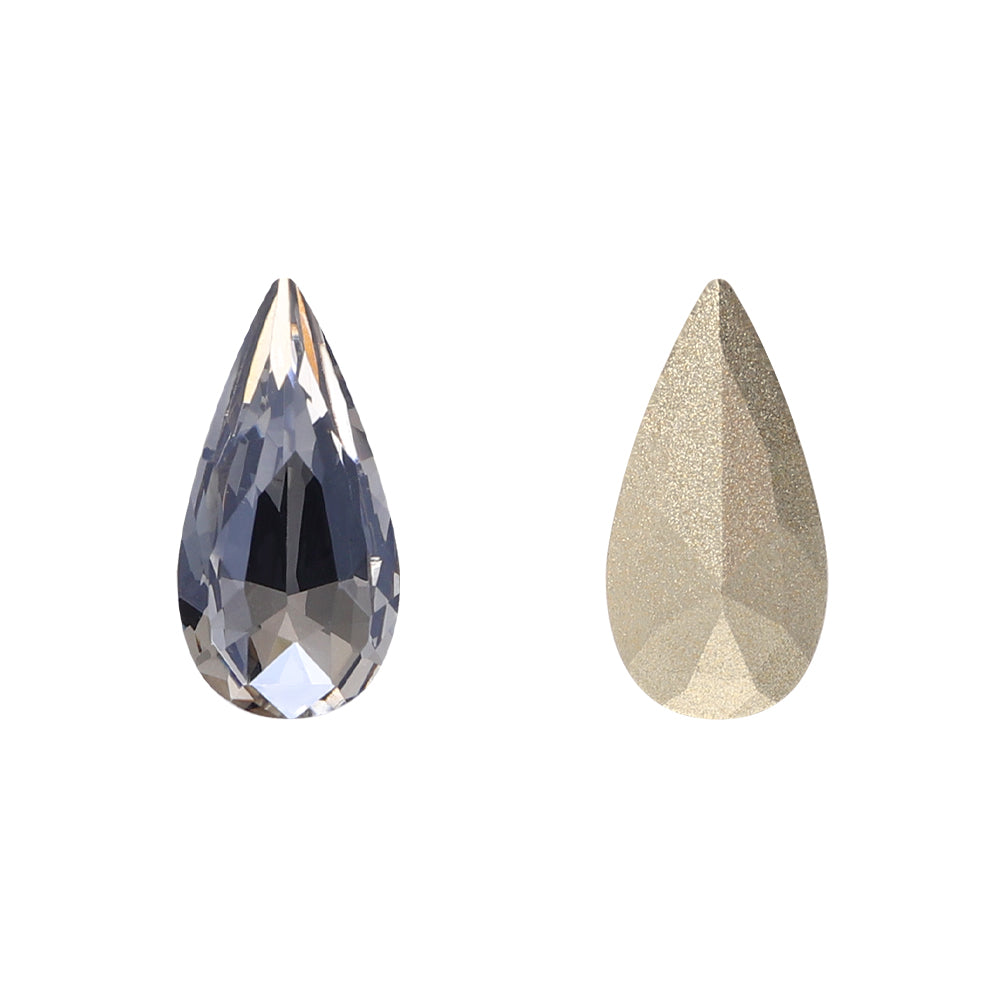 Satin Teardrop Shape High Quality Glass Pointed Back Fancy Rhinestones