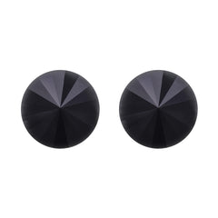 Jet Rivoli Shape High Quality Glass Pointed Back Fancy Rhinestones