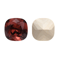 Burgundy Cushion Square Shape High Quality Glass Pointed Back Fancy Rhinestones