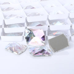 Crystal Transmission Cosmic Shape High Quality Glass Sew-on Rhinestones