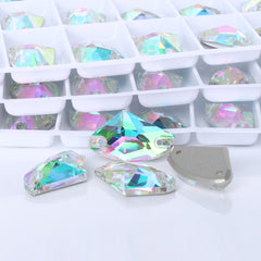 Crystal Phantom Galactic Shape High Quality Glass Sew-on Rhinestones