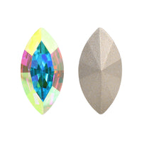 Crystal AB Navette Shape High Quality Glass Pointed Back Fancy Rhinestones