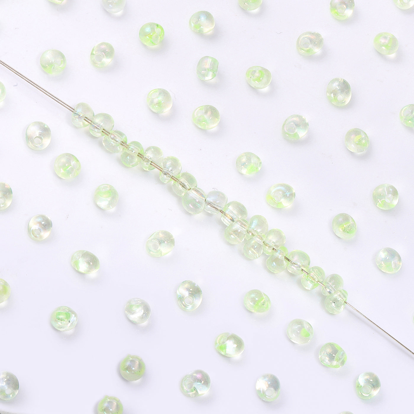 TMAB007 Transparent AB Drop Shape Glass Seed Beads WholesaleRhinestone