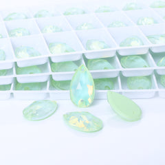 Light Azore AM Drop Shape High Quality Glass Sew-on Rhinestones