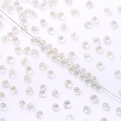 TMAB003 Transparent AB Drop Shape Glass Seed Beads WholesaleRhinestone