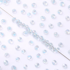 TMAB004 Transparent AB Drop Shape Glass Seed Beads