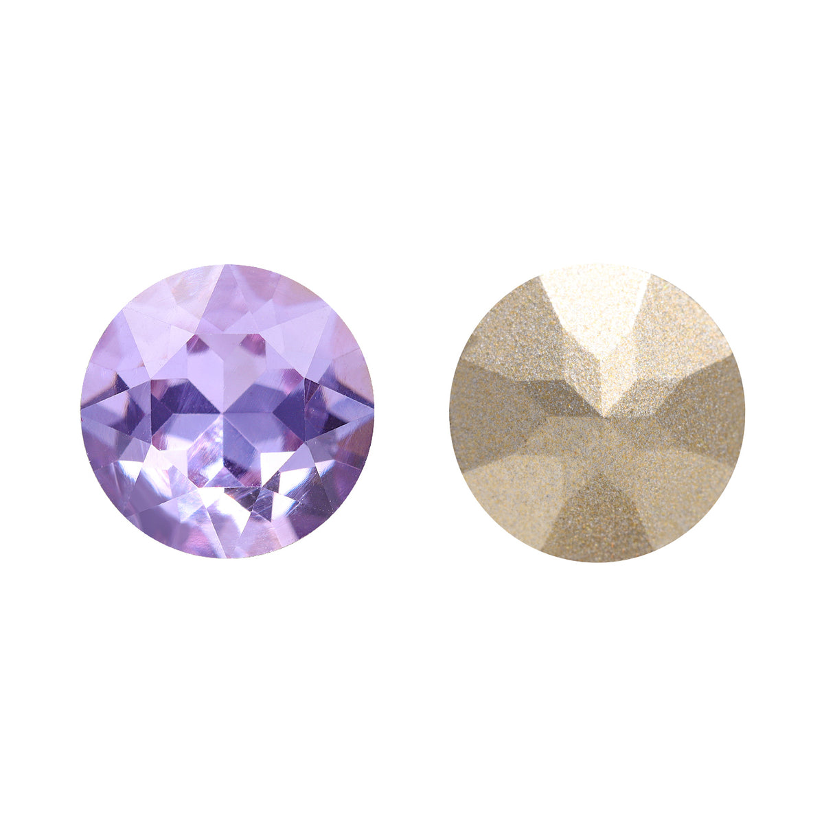 Violet Gemstone Flower Shape High Quality Glass Pointed Back Fancy Rhinestones