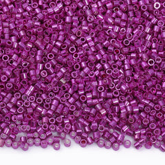 Metallic Fuchsia Luster Color Hight Quality Glass Cylinder Seed Beads 1.6 MM Size JS3015