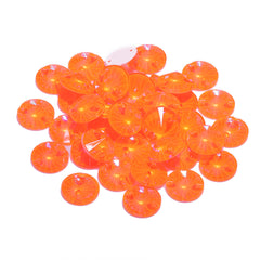 Electric Neon Orange Yellow Rivoli Shape High Quality Glass Sew-on Rhinestones