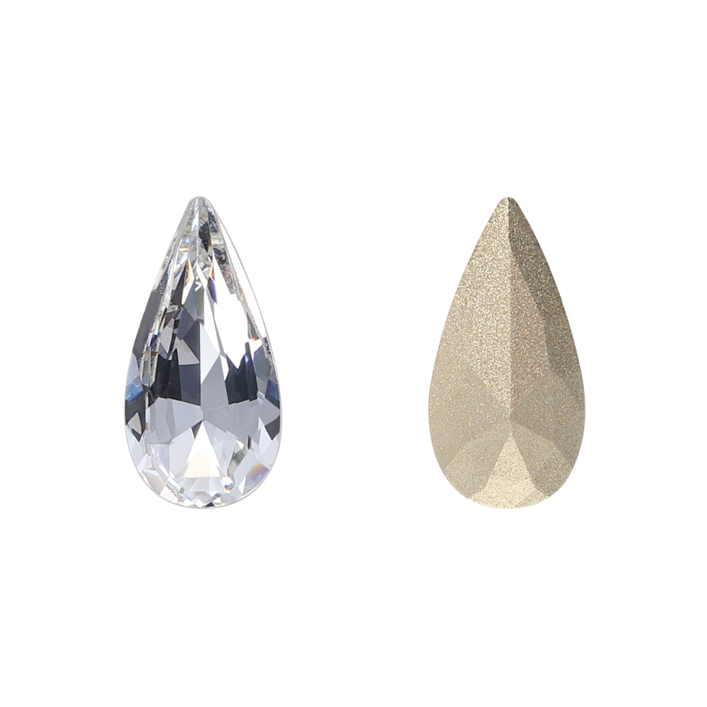 Crystal Teardrop Shape High Quality Glass Pointed Back Fancy Rhinestones