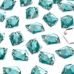 Cosmic Aquamarine Resin Sew-on Rhinestones For Dance Costume