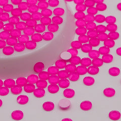 Neon Barbie Pink Glass FlatBack Neon Rhinestones