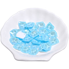 Electric Neon Aquamarine Cosmic Shape High Quality Glass Sew-on Rhinestones