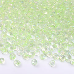 TMAB007 Transparent AB Drop Shape Glass Seed Beads