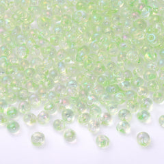 TMAB006 Transparent AB Drop Shape Glass Seed Beads