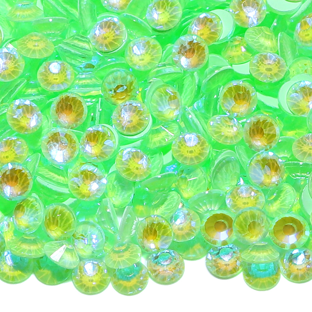 Neon Mint Mambo AB Glass FlatBack Neon Rhinestones WholesaleRhinestone