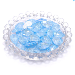 Electric Neon Light Blue Drop Shape High Quality Glass Sew-on Rhinestones