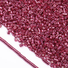 Metallic Rose Luster Color Hight Quality Glass Cylinder Seed Beads 1.6 MM Size JS3014