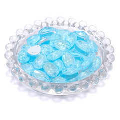 Electric Neon Aquamarine Drop Shape High Quality Glass Sew-on Rhinestones