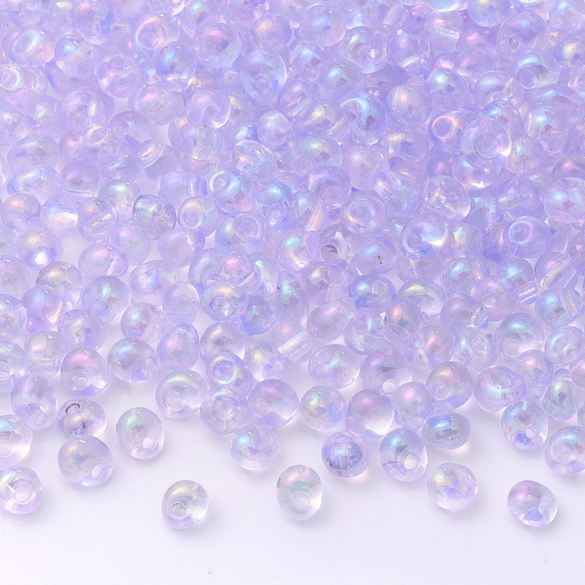 TMAB011 Transparent AB Drop Shape Glass Seed Beads