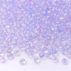 TMAB011 Transparent AB Drop Shape Glass Seed Beads