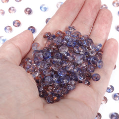 TMTG013 Transparent Candy Series Lucky Buckle Shape Glass Seed Beads WholesaleRhinestone