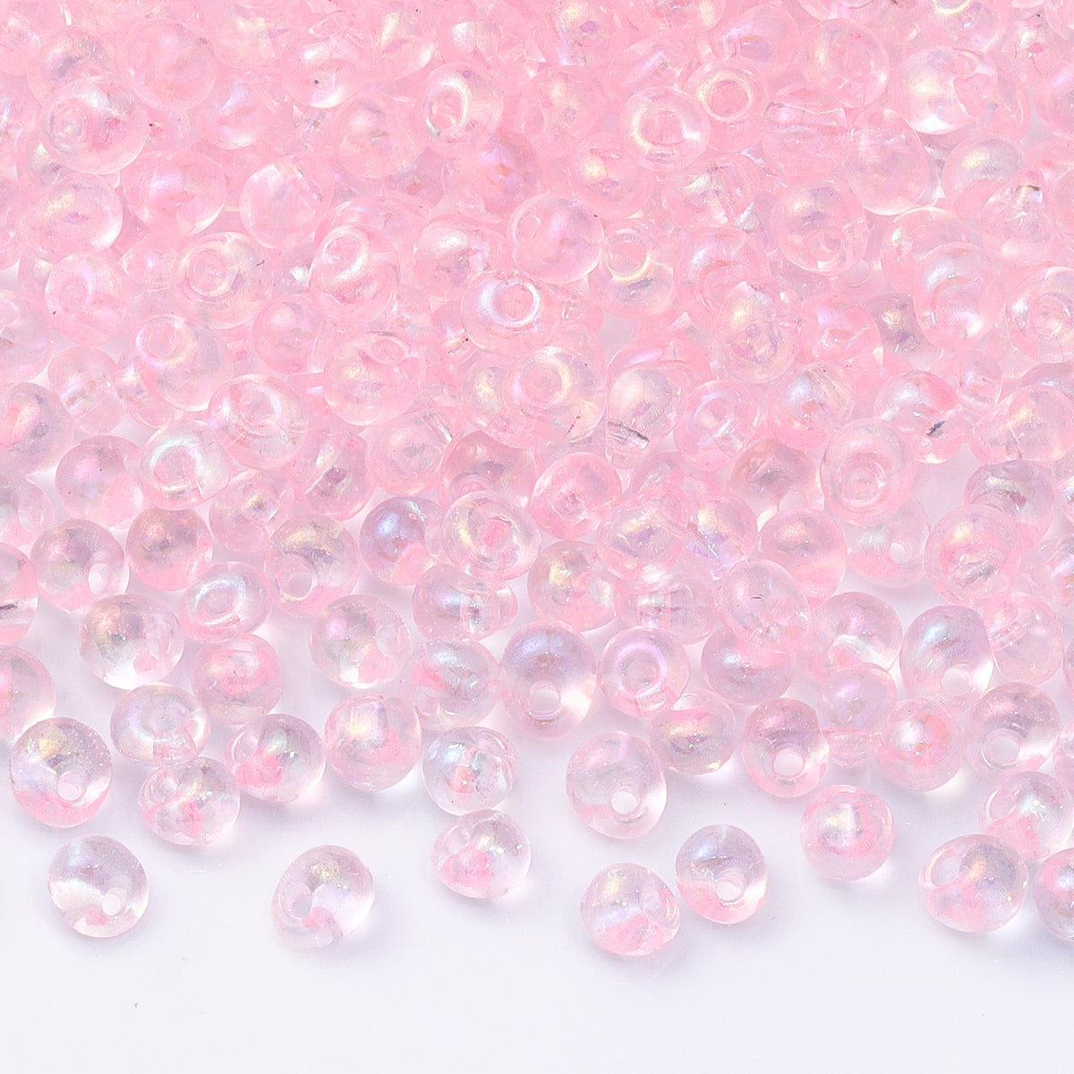 TMAB013 Transparent AB Drop Shape Glass Seed Beads