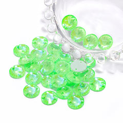 Electric Neon Peridot Rivoli Shape High Quality Glass Sew-on Rhinestones